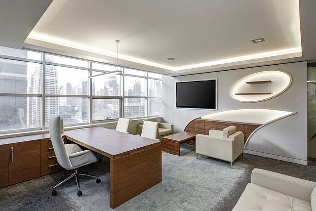 Modern office space that manages to bring clean design principles from screens to interior décor.